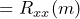 \begin{equation*} =R_{xx}(m) \end{equation*}