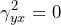 \begin{equation*} \gamma_{yx}^2=0 \end{equation*}