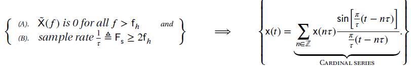 The Sampling Theorem