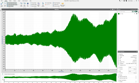 acceleration data file